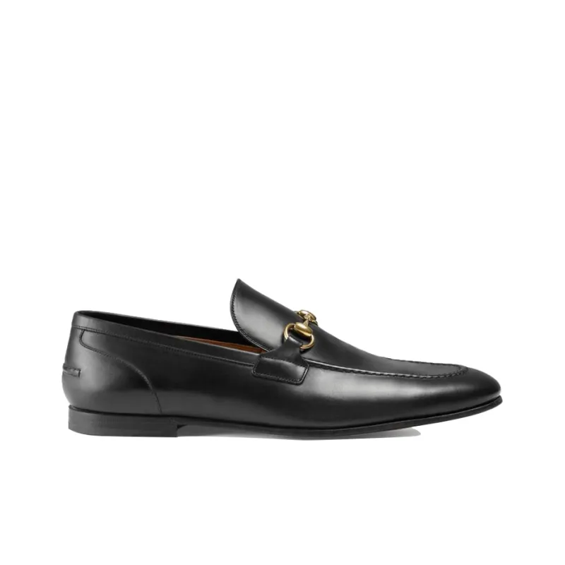GUCCI Jordaan Leather Loafer 'Black'-1