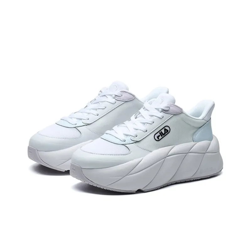 FILA Gelato Cushioning Wear Resistant Low Top Chunky Sneakers Women's Mist Gray-3