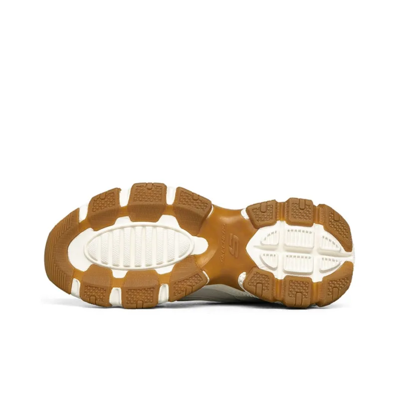 Skechers D Lites Outdoor Vntg Chunky Shoes White-5