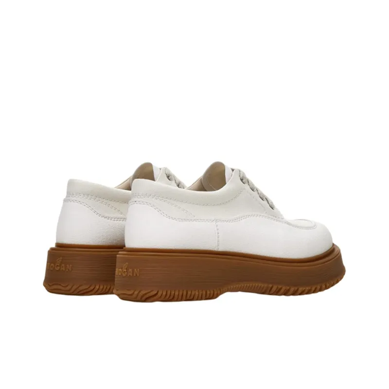 HOGAN Untraditional Round Toe Lace-Up Sneakers Women's-4