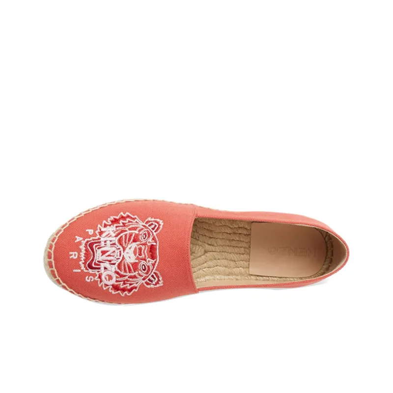 KENZO Tiger Canvas Espadrilles Women's Casual Shoes Women's Red-4