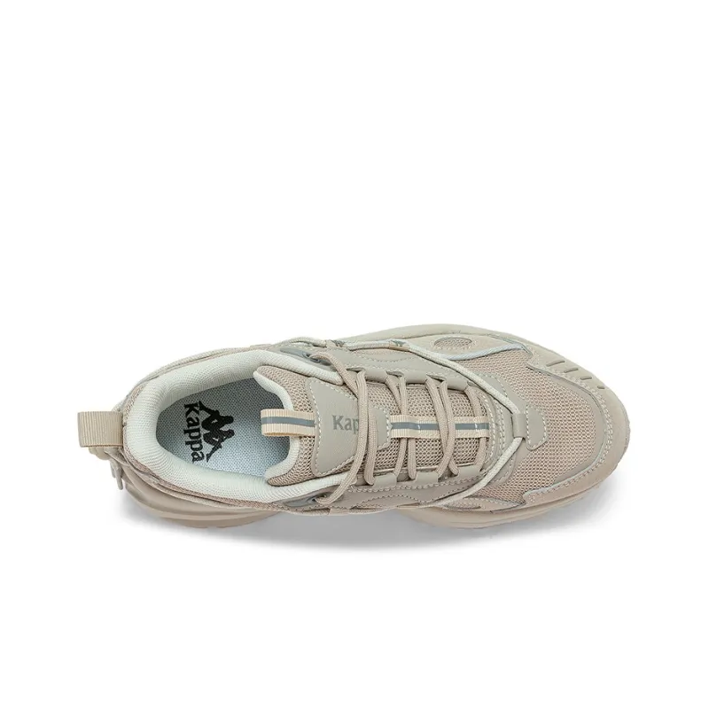 Kappa Cushioning Anti Slip And Wear Resistant Low Top Chunky Sneakers Unisex Silver Gray-4