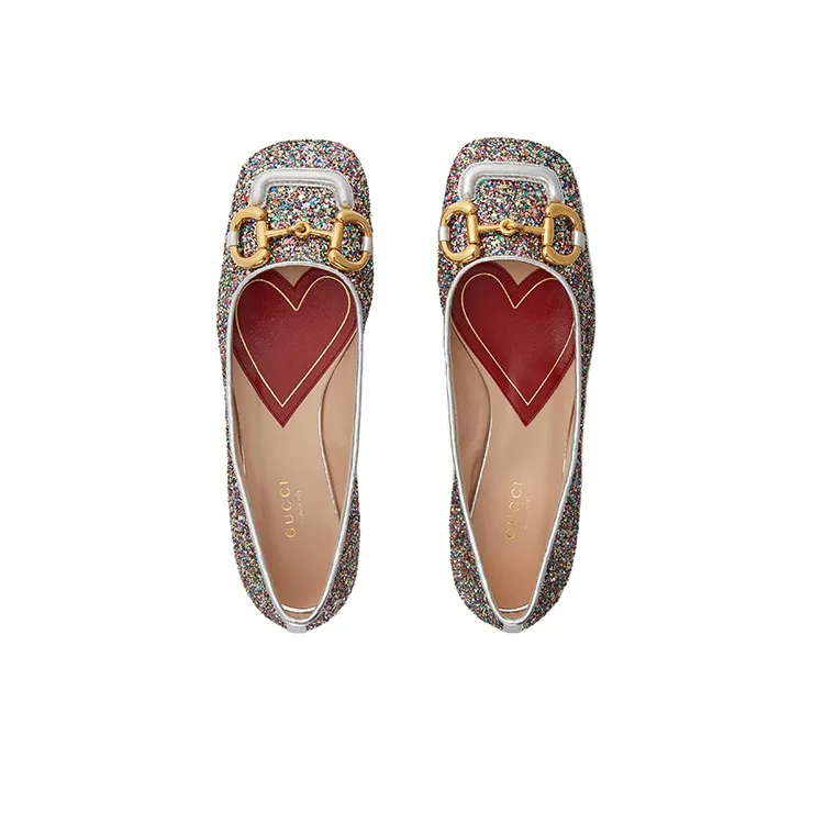 GUCCI Lovelight Mid Low Heel Shoes Women's Multicolor-2