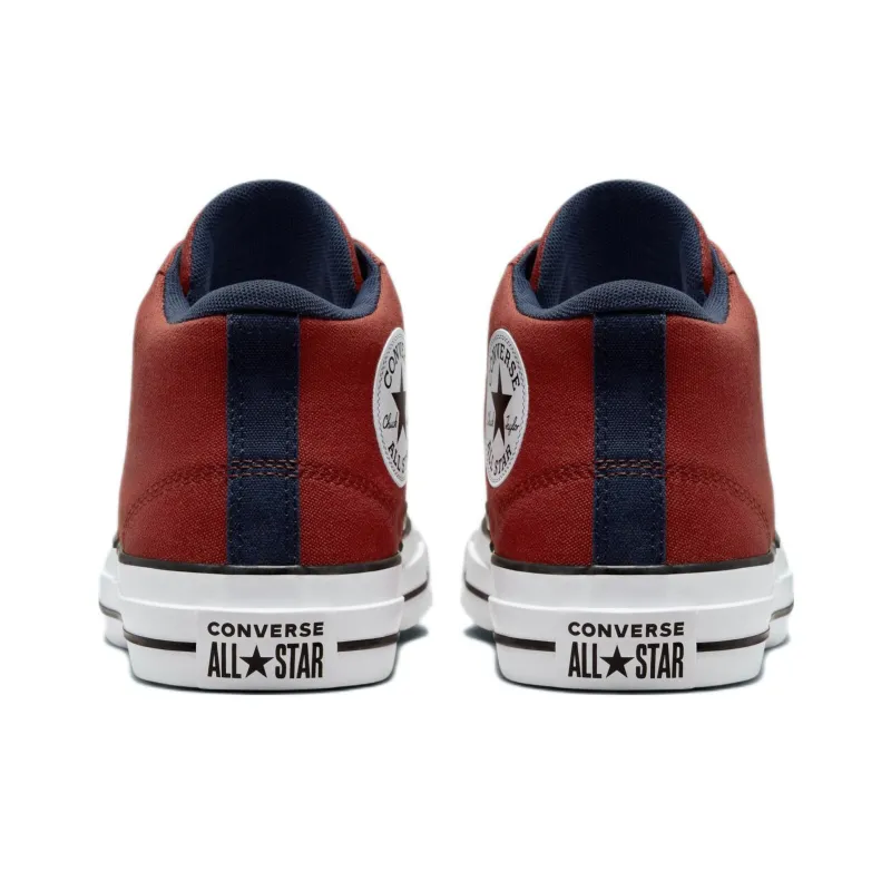 Converse Malden Street Slip-Resistant Breathable Coverage Mid-Top Canvas Shoes Unisex Red White Black Blue-4