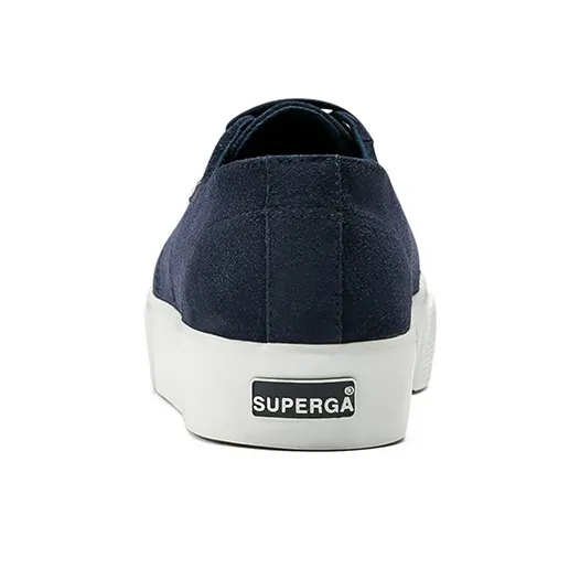 SUPERGA Slip Resistant, Abrasion Resistant, Waterproof, Thermal Low Top Canvas Shoes Women's Blue-4