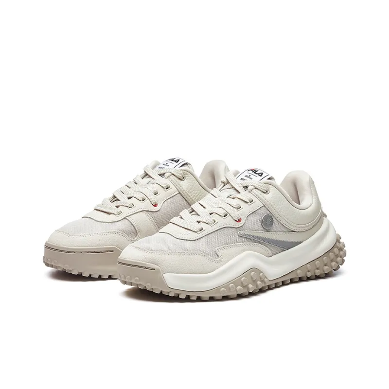 MIHARA YASUHIRO x FILA T1 Cushioned Slip-Resistant Lightweight Low-Top Chunky Sneakers Women's Sandshell Color-2