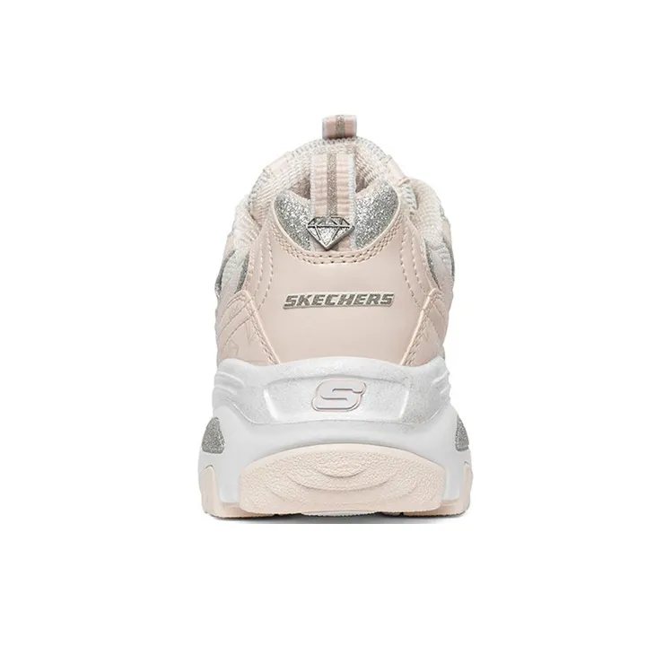 Skechers D'lites 1.0 Running Shoes White/Pink Women's-3