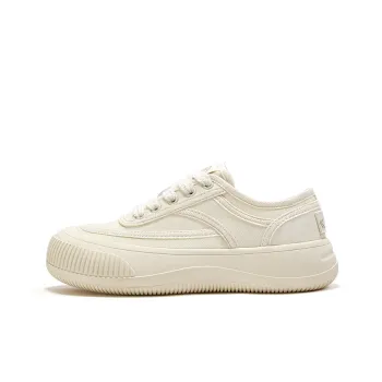 Feiyue Low Top Platform Cookie Shoes Canvas Shoes Women's Beige