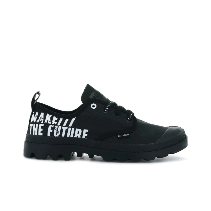 Palladium Pampa OX Future Anti Slip And Wear Resistant Breathable Low Top Canvas Shoes Unisex Black-1