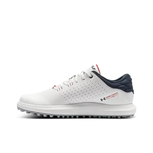 Under Armour Charged Draw Golf Shoes Men Low-Top White