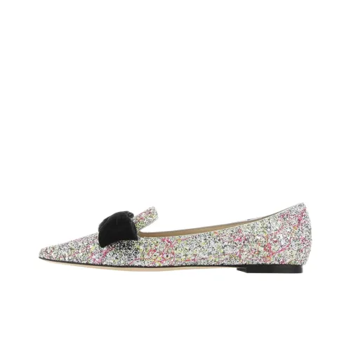 Jimmy Choo Flat Shoes Women's Silver