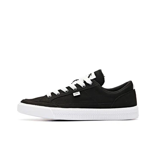 ANTA Canvas Shoes Women's Low Top Black/ANTA White