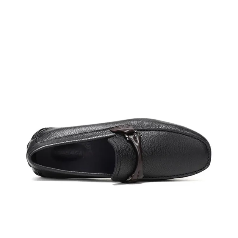Ferragamo Men's Casual Shoes Men Low Top Black-4