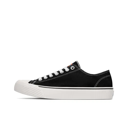 Dickies Canvas Shoes Unisex Low-Top Black/White