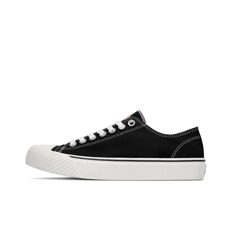 Dickies Canvas Shoes Unisex Low Top Black/White-0