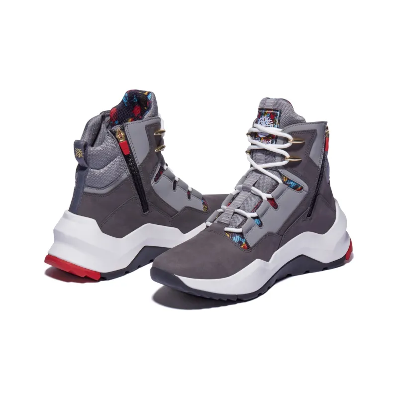 Timberland Madbury Side Zip Sneaker Boots 'Medium Grey Nubuck'-3