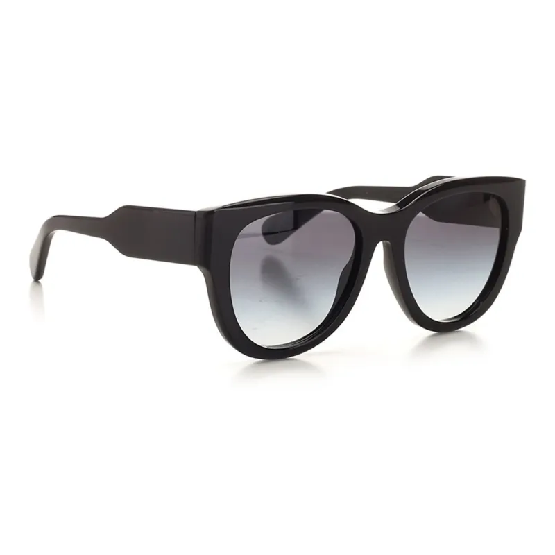 Chloe Acetate Irregular Shape Sunglasses Women's Black-1
