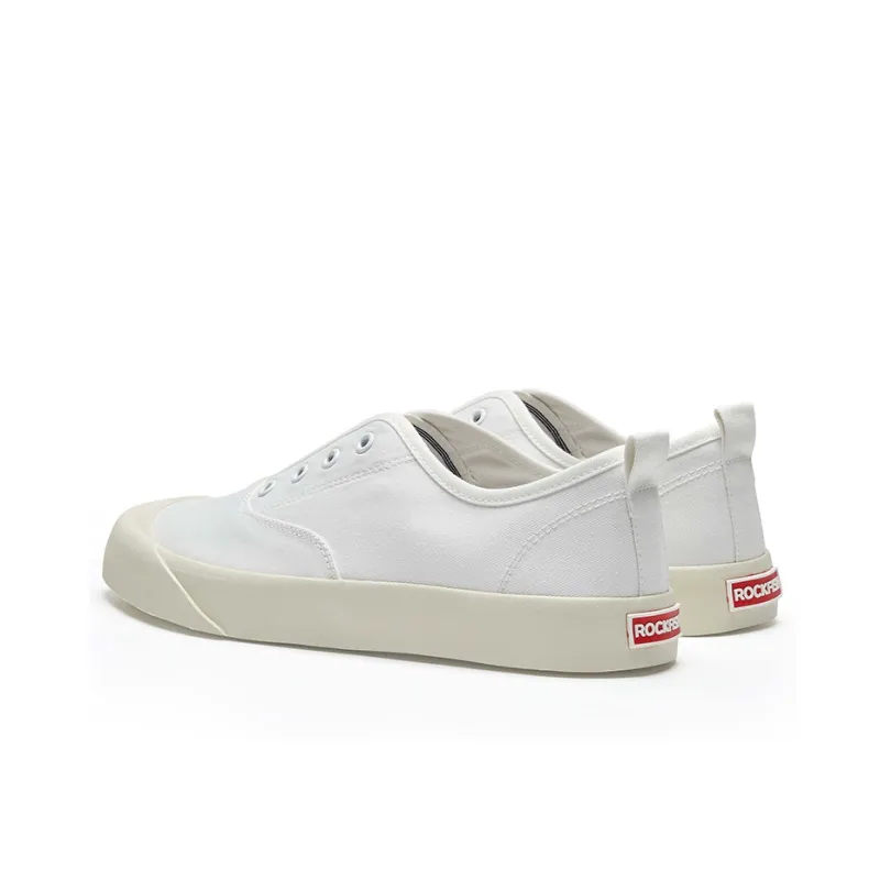 Rockfish 719 Collection Water Repellent And Not Afraid Of Wetness Canvas Shoes Women's White Stripes Color-3