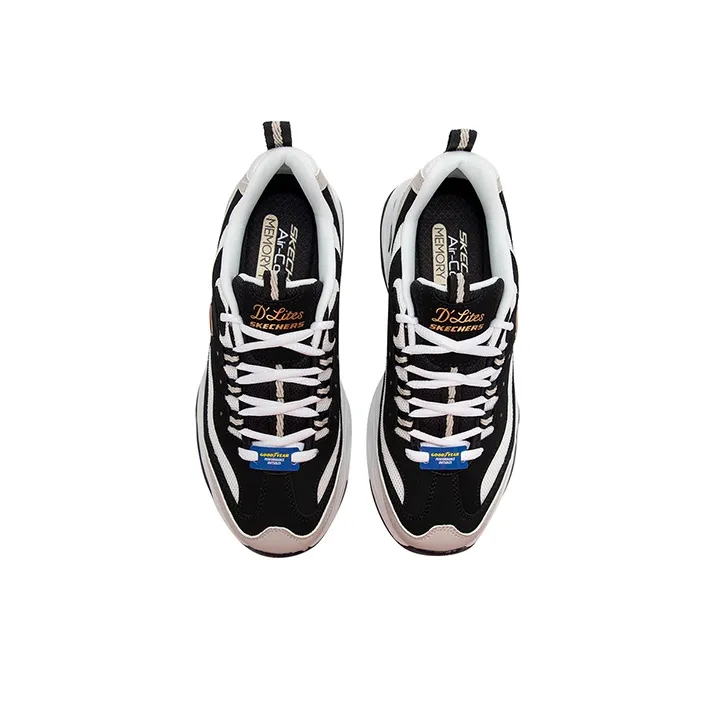Skechers D'lites 4.0 'Black White' Women's-2