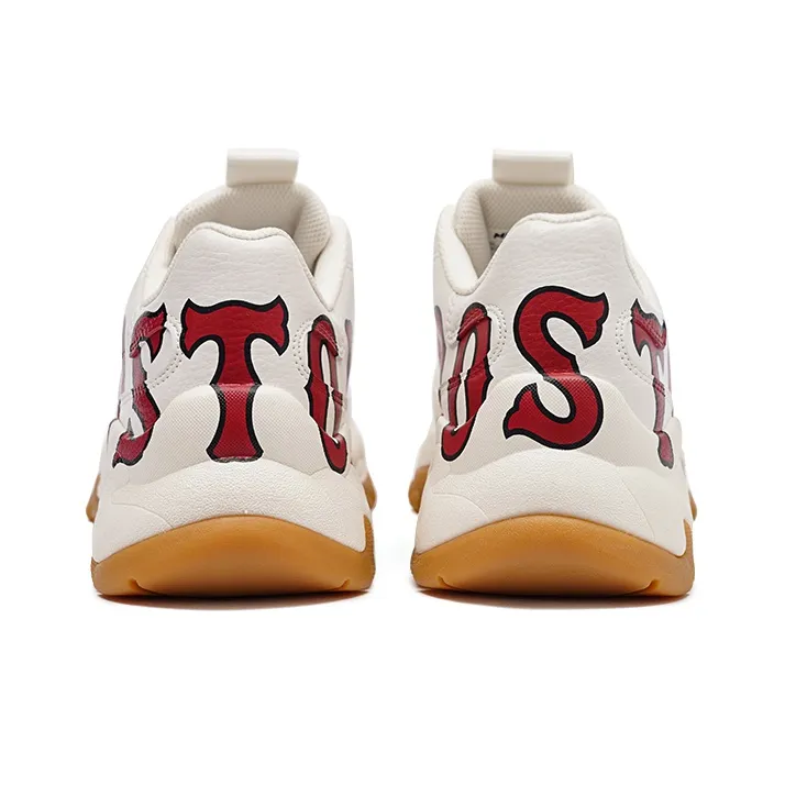 MLB Big Ball Chunky P Mega Wear Resistant Low Top Chunky Sneakers Unisex White Red-3