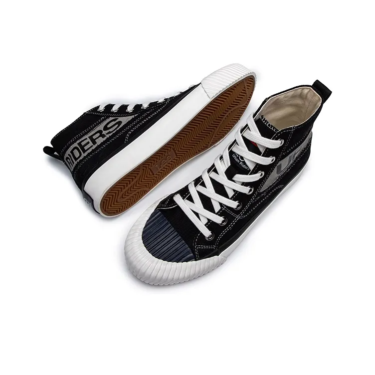 Lee Breathable Balanced Lightweight High Top Canvas Shoes Unisex Black-3