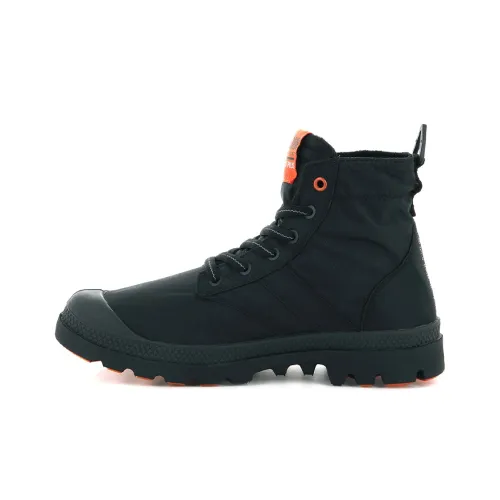 Palladium Pampa Lite+ Vapor Wp+ Anti-Slip And Wear-Resistant Breathable High-Top Canvas Shoes Unisex Black