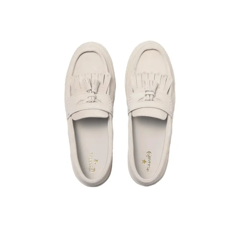Converse All Star Coupe Loafer Suede Anti Slip Wear Resistant Low Top Canvas Shoes Unisex Ecru Japan Version-3