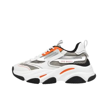 STEVE MADDEN Chunky Sneakers Women's Low-Top White Gray
