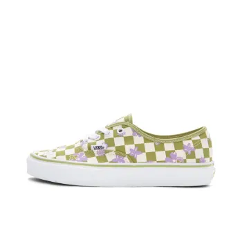 Vans Wallpaper Authentic Checkered Floral 'Green White'