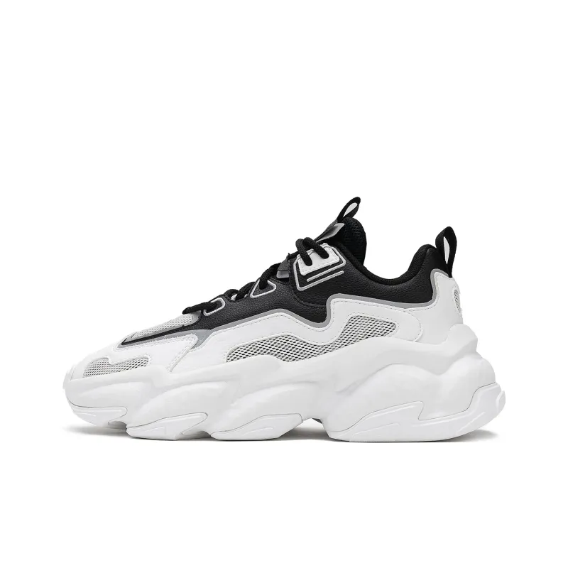 STARTER Rock Formation Series Chunky Sneakers Women's Low Top Black/White/Gray-0
