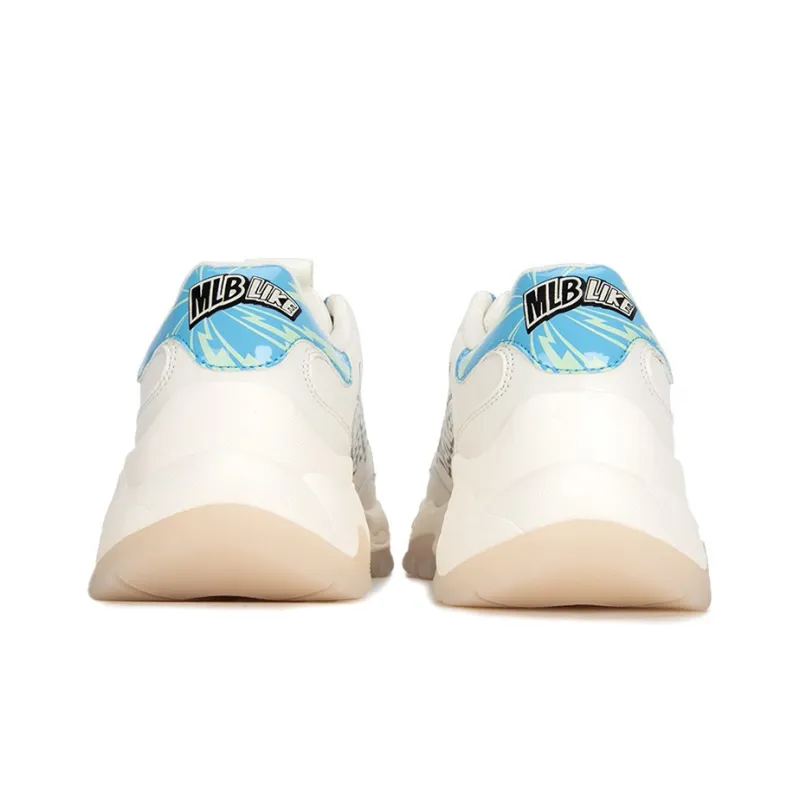 MLB Big Ball Chunky Chunky Sneakers Unisex Low Top White/Blue Color-3
