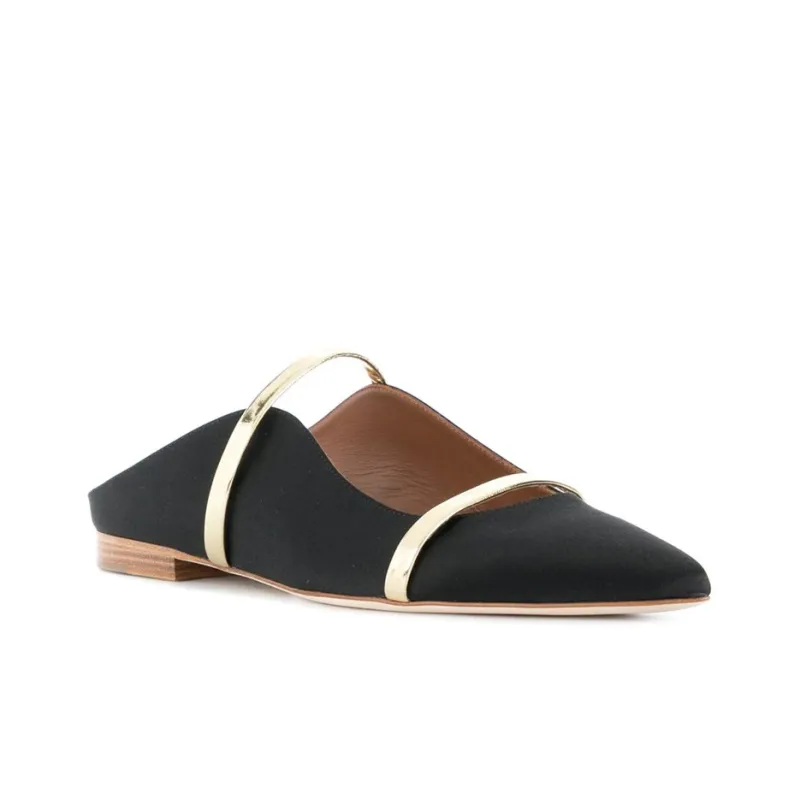 Malone Souliers Maureen Satin Mules-2
