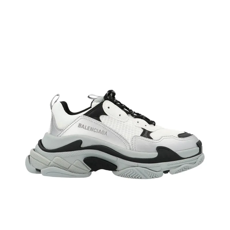 Balenciaga Triple S Silver Dark Grey Women's-1