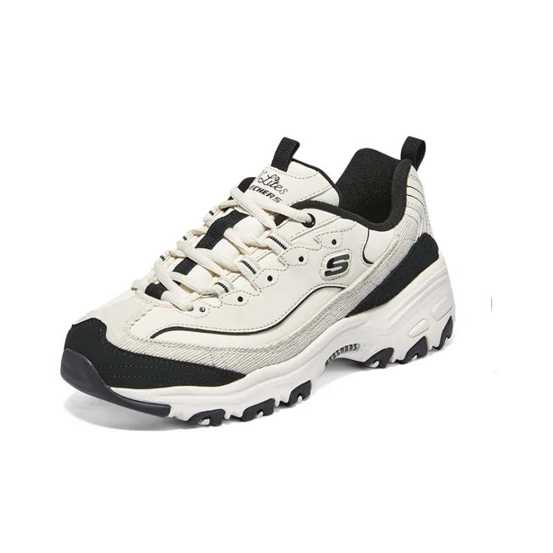 Skechers Arch Fit D'lites 'White Black' Women's-2