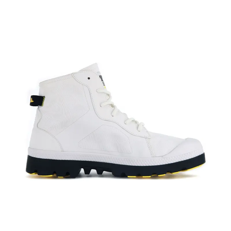 Palladium Pampa Lite+ Rc Wp+ 2 Wear-Resistant Water-Resistant Height Increasing High-Top Canvas Shoes Unisex White-1
