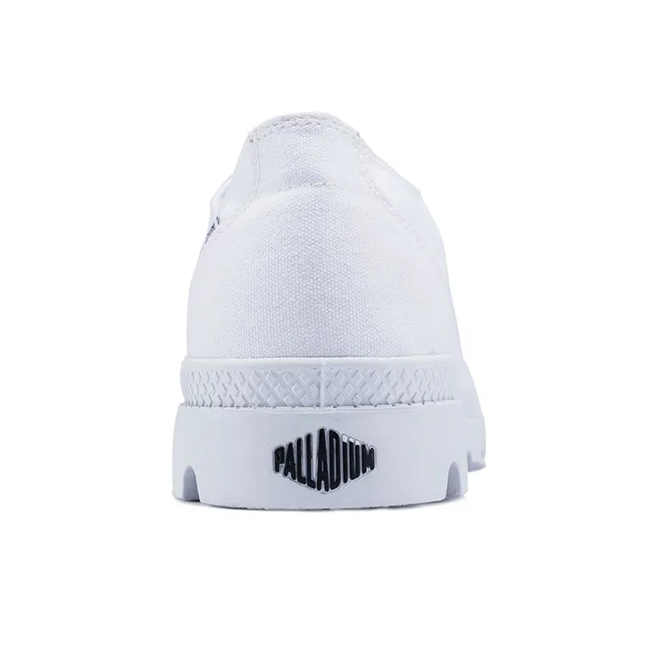 Palladium Pampa D3 Low Transparency Anti-Slip And Wear-Resistant Breathable Low-Top Canvas Shoes Men's White-3