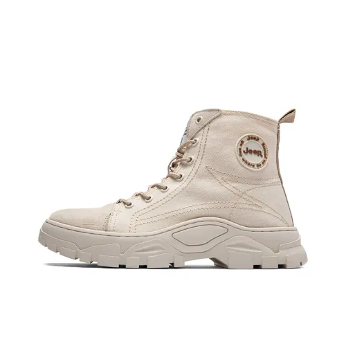 Jeep Outdoor Boots Men Beige