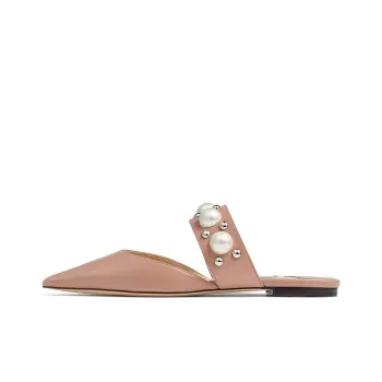 Jimmy Choo Basette Flat Women's Casual Shoes Women's Ballet Pink