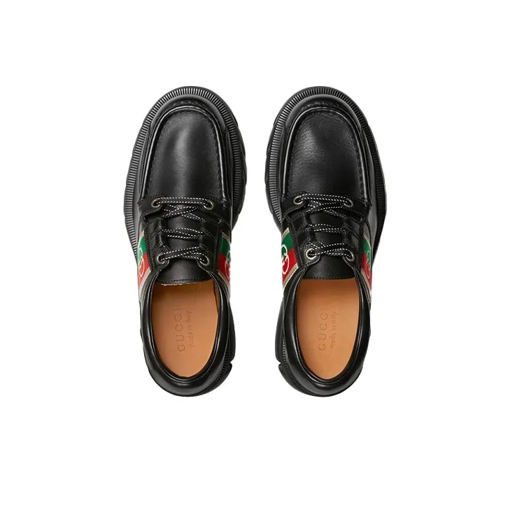 GUCCI Gg Romance Lace Up 'Black'-2