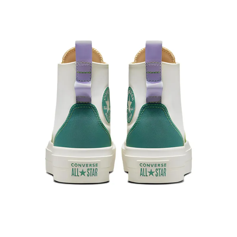 Converse Women's Chuck Taylor All Star Lift Platform High 'Colorblock Overlay Algae Coast' Women's-3