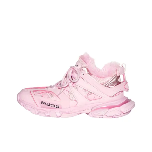 Balenciaga Track Fake Fur Pink Women's