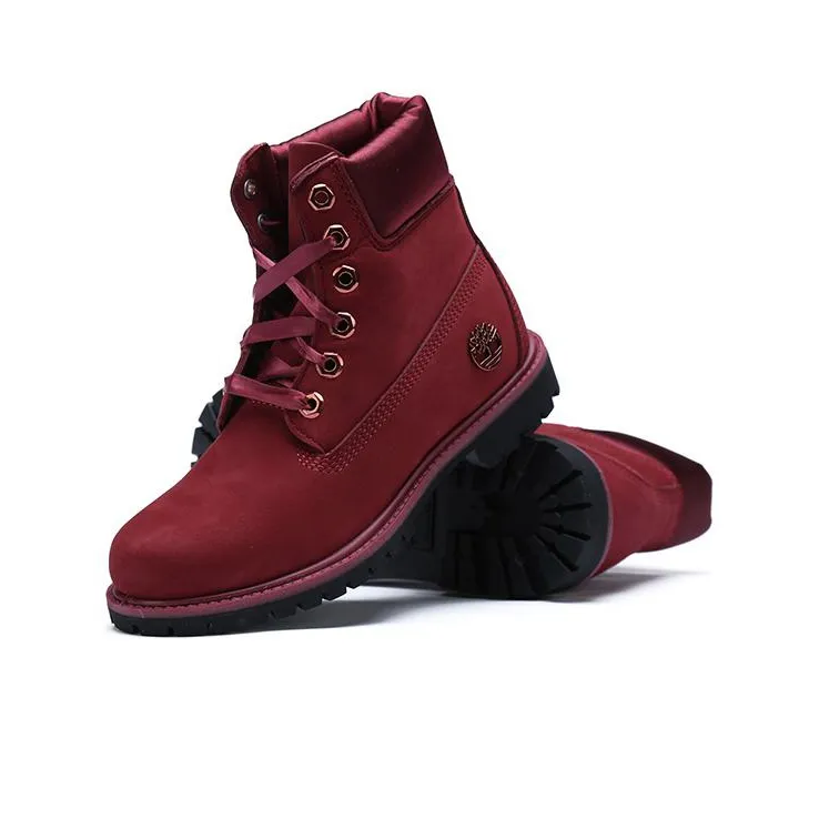 Timberland 6' Premium Waterproof Boot 'Burgundy Nubuck' Women's-3