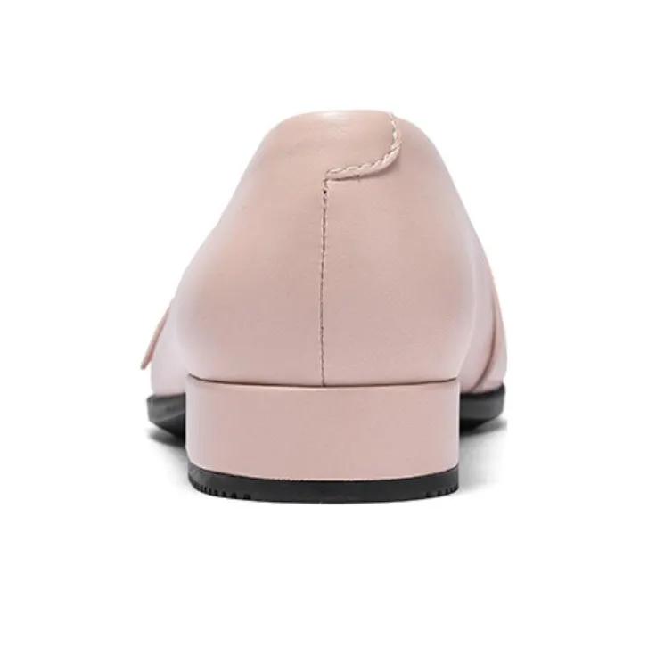 Ecco 20 Pointed Toe Collection Casual Single Shoes Women's Nude Pink-2