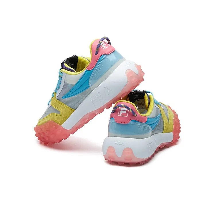 FILA Gara Chunky Sneakers Women's Low Top FILA White/Radiant Yellow-4