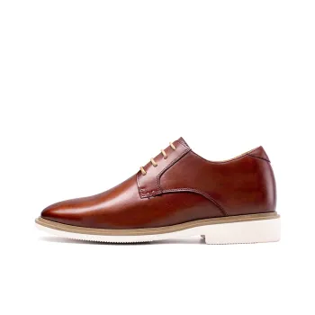 He Jinchang Dress Shoes Men's Dark Brown