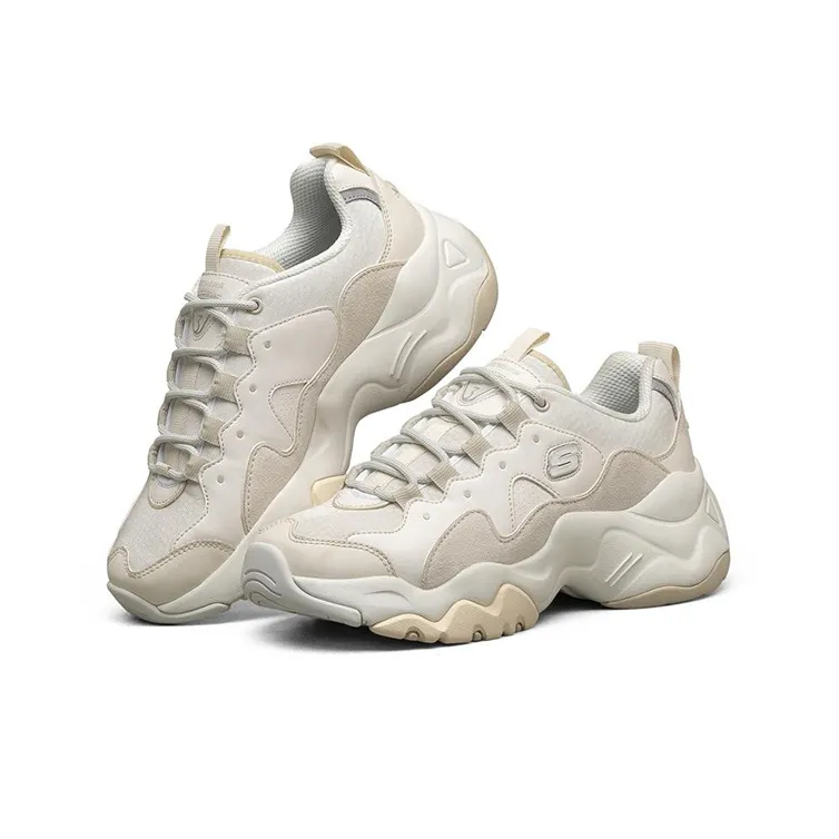 Skechers D'Lites 3.0 Low Chunky Shoes White Women's-2