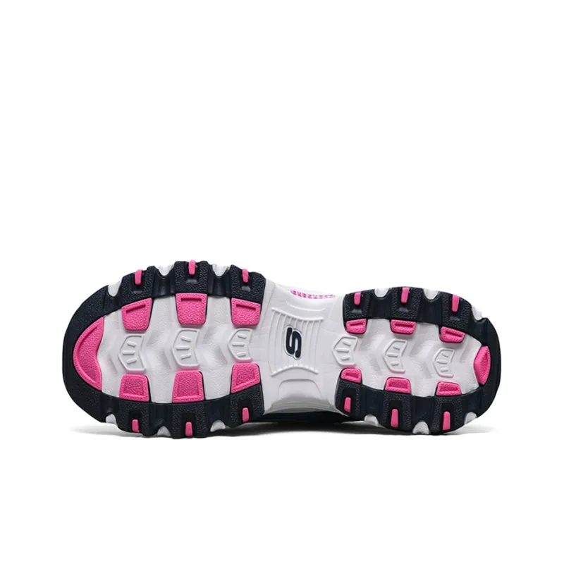 Skechers D'lites 1.0 Gs Grey/Blue Women's-3