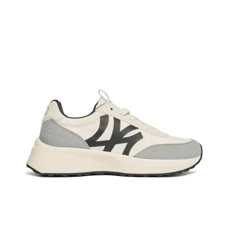 MLB Chunky Jogger Cushioning Anti Slip And Wear Resistant Low Top Chunky Sneakers Unisex Gray White-1