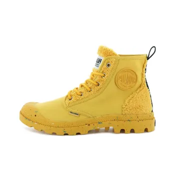 Palladium Pampa Canvas Shoes Unisex High Top Yellow