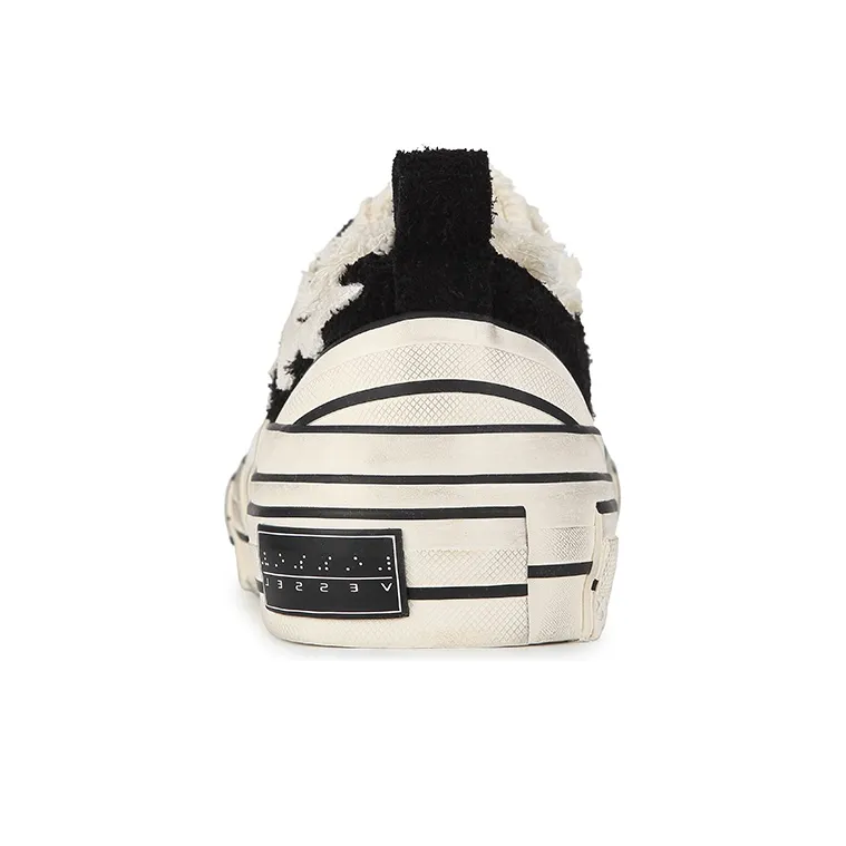 VESSEL G.o.p. Lows White Flame Durable Breathable Low Top Canvas Shoes Unisex White-2